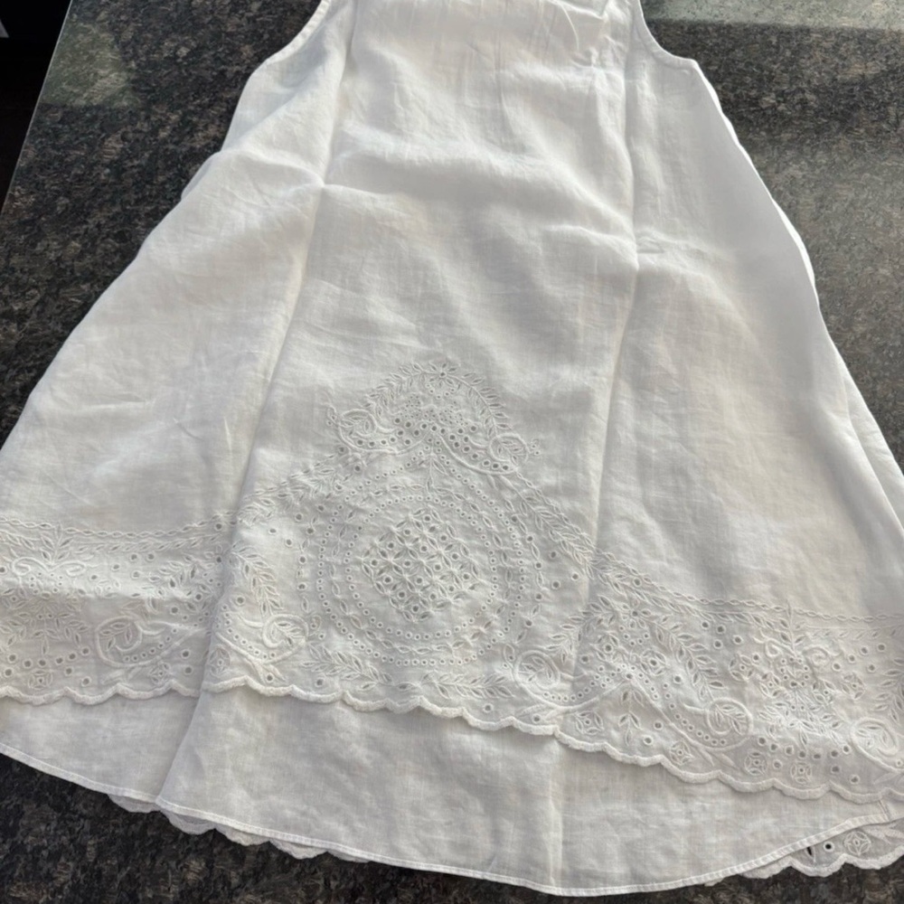 $1650 Bode Belvoir Dress. White. NWT 100% Linen. Pick Size gown. NWT - Picture 10 of 10